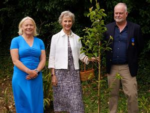 Heather Williamson, Andy Johnson & The Duchess of Gloucester